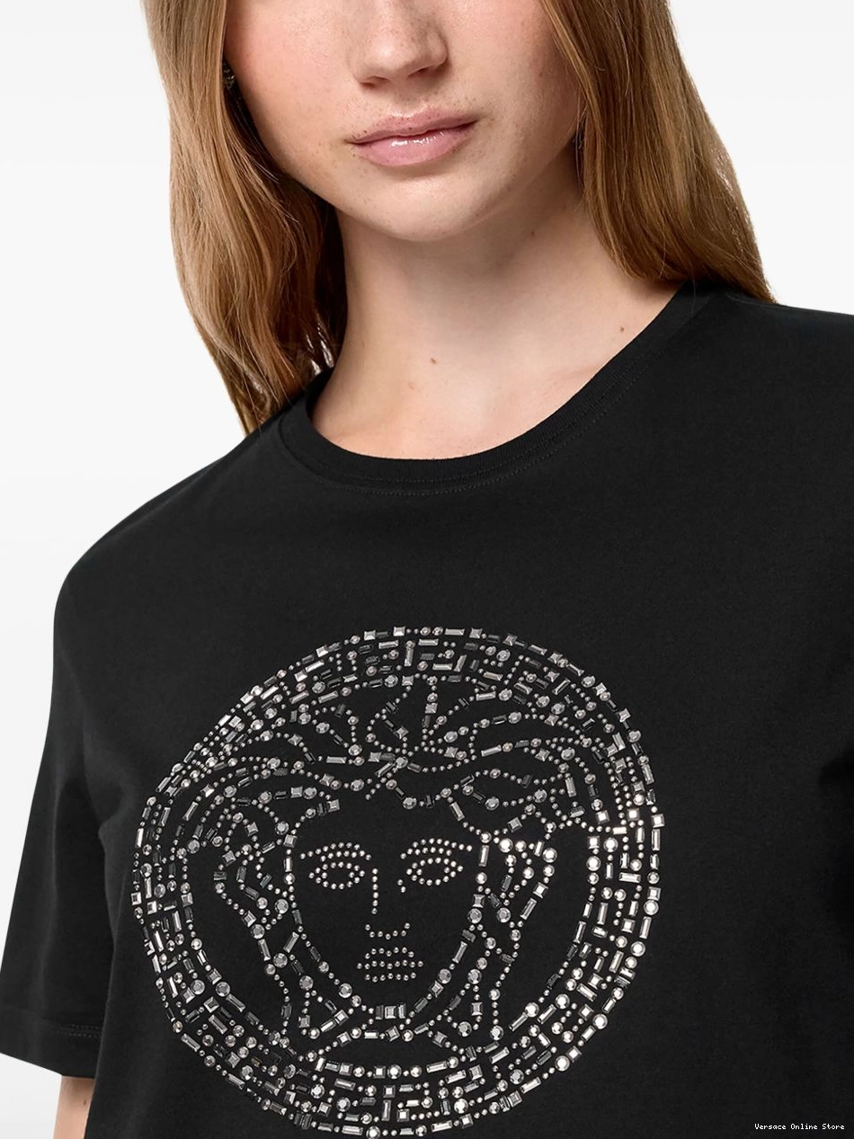 Cheap Versace embellished T-shirt Medusa Women 0811